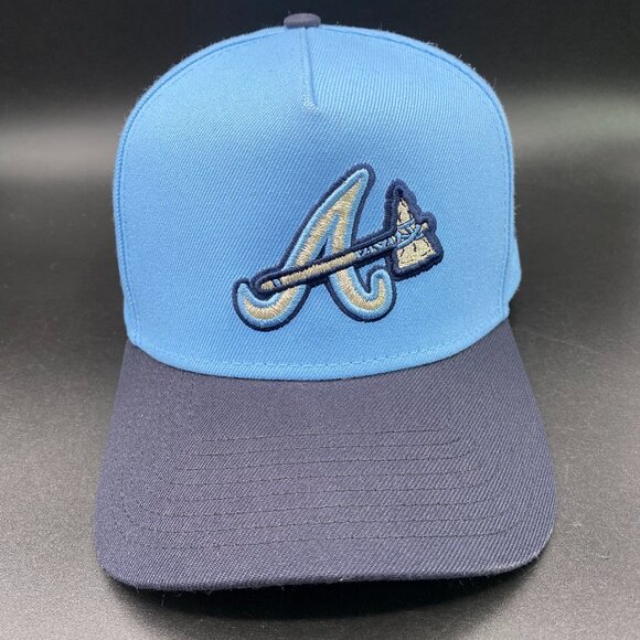 New Era Other - New Era Atlanta Braves Cap Hat Men's OSFM w/ Adjustable Strap Blue